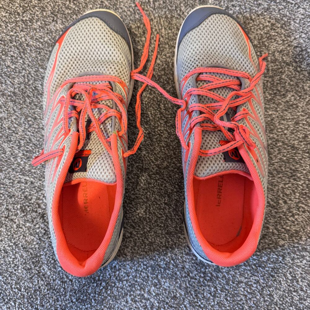 Merrell Bare Access Arc 4 Women’s Trail Running Shoes Gray Coral Vibram US 9.5